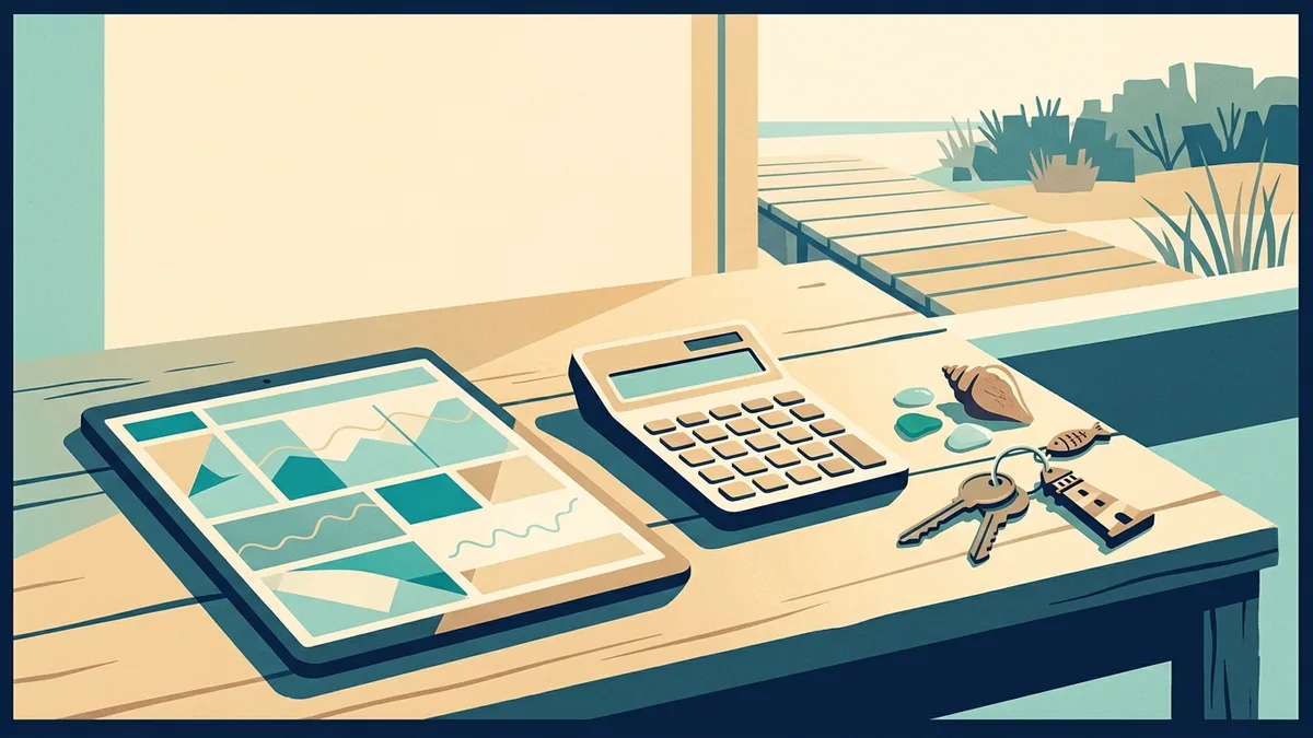 Airbnb revenue management dashboard for Panama City Beach rental income