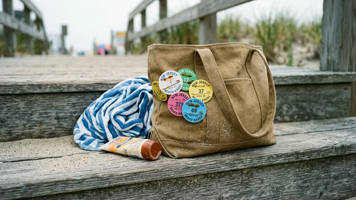 Beach badge requirements for beach house rentals in New Jersey