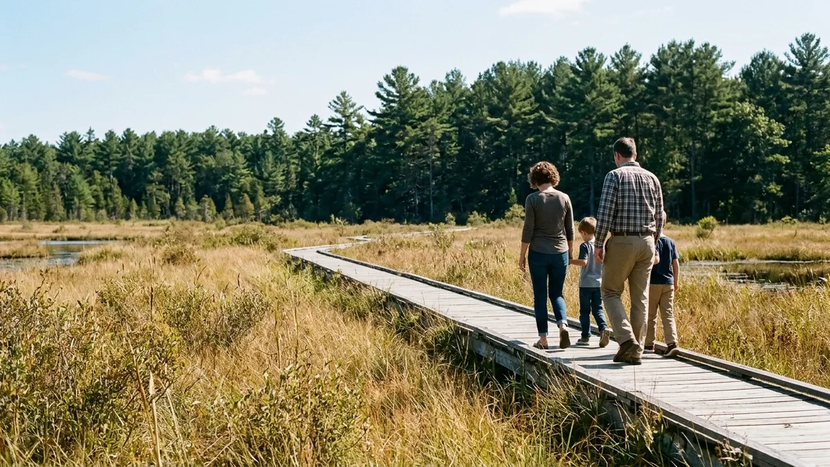 easy accessible New Jersey hiking trails family walk