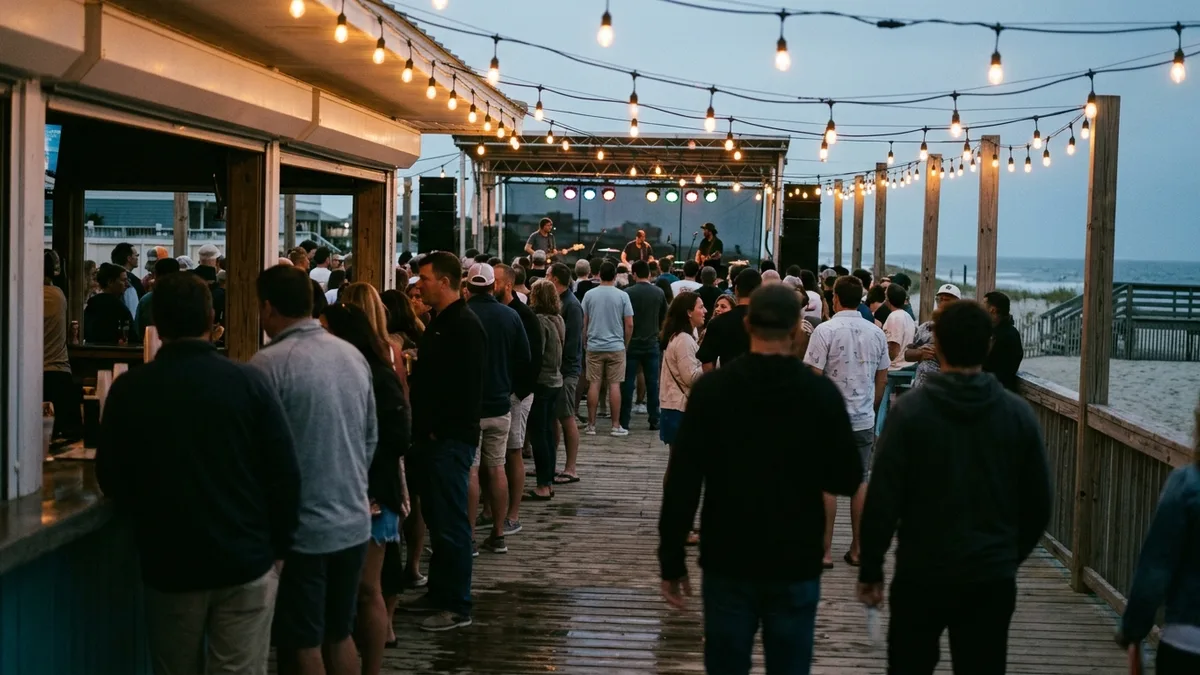 Asbury Park area guide nightlife and live music venues at dusk