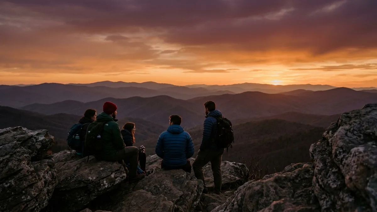 best sunset views on Shenandoah Valley hiking trails