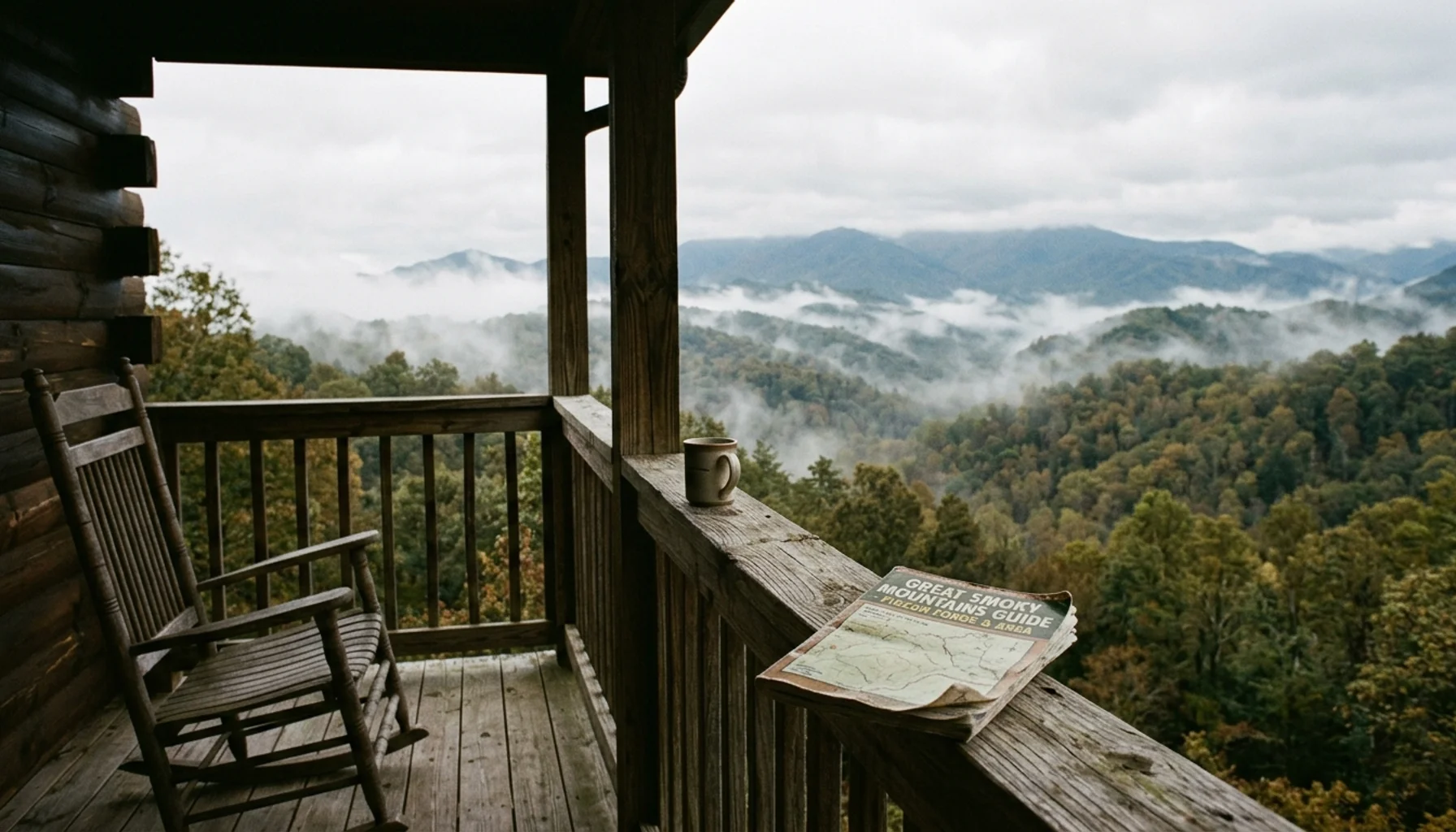 Mountain cabin porch representing property management Shenandoah Valley VA services from Endless Stays