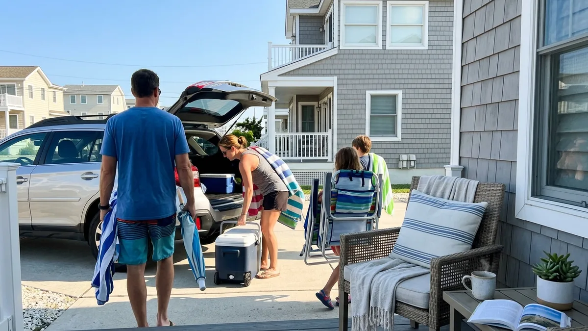 Where to stay Jersey Shore family vacation rental with beach gear