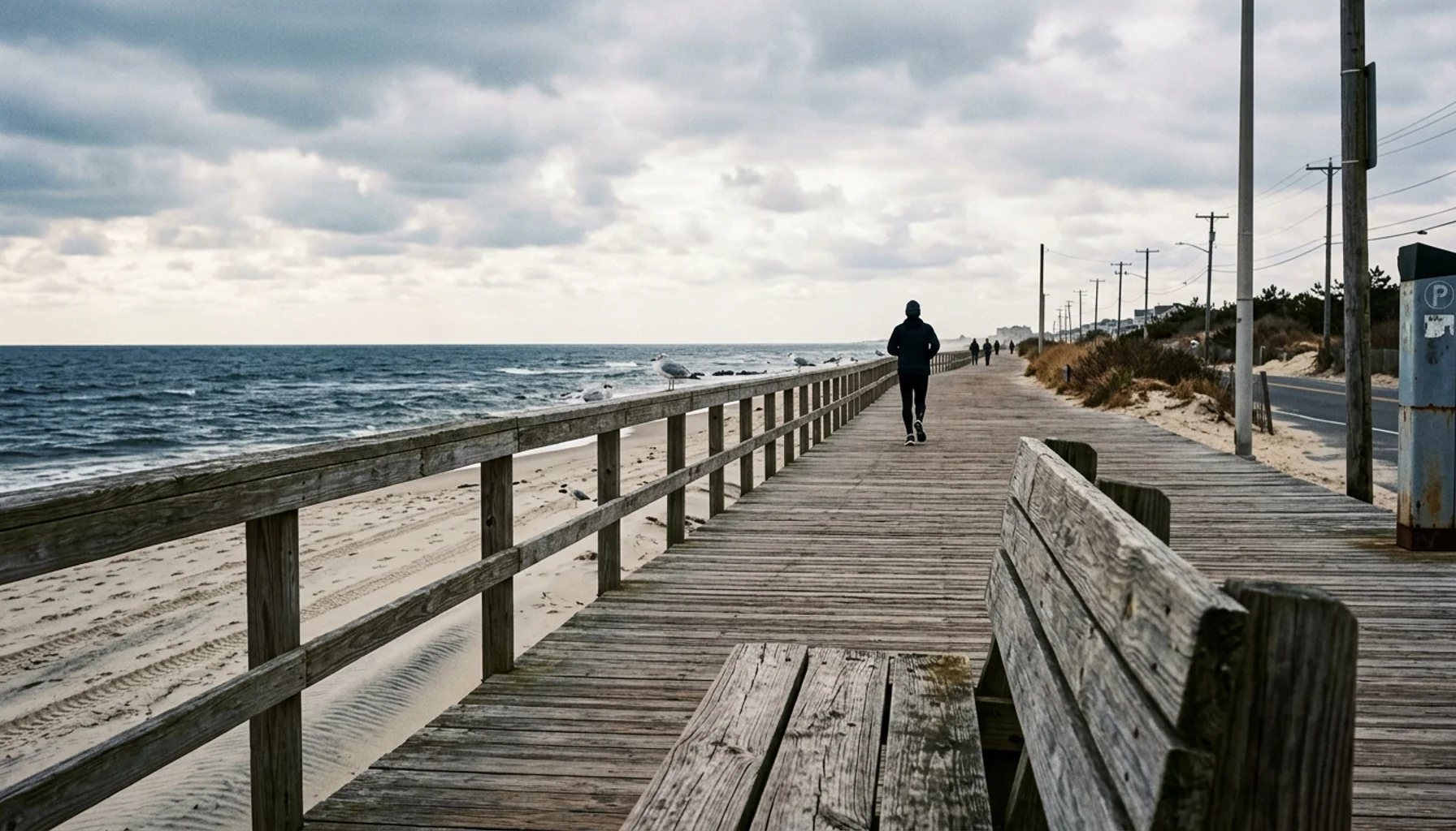 Belmar boardwalk along Ocean Avenue, a key stop on any Belmar itinerary for a day at the Jersey Shore