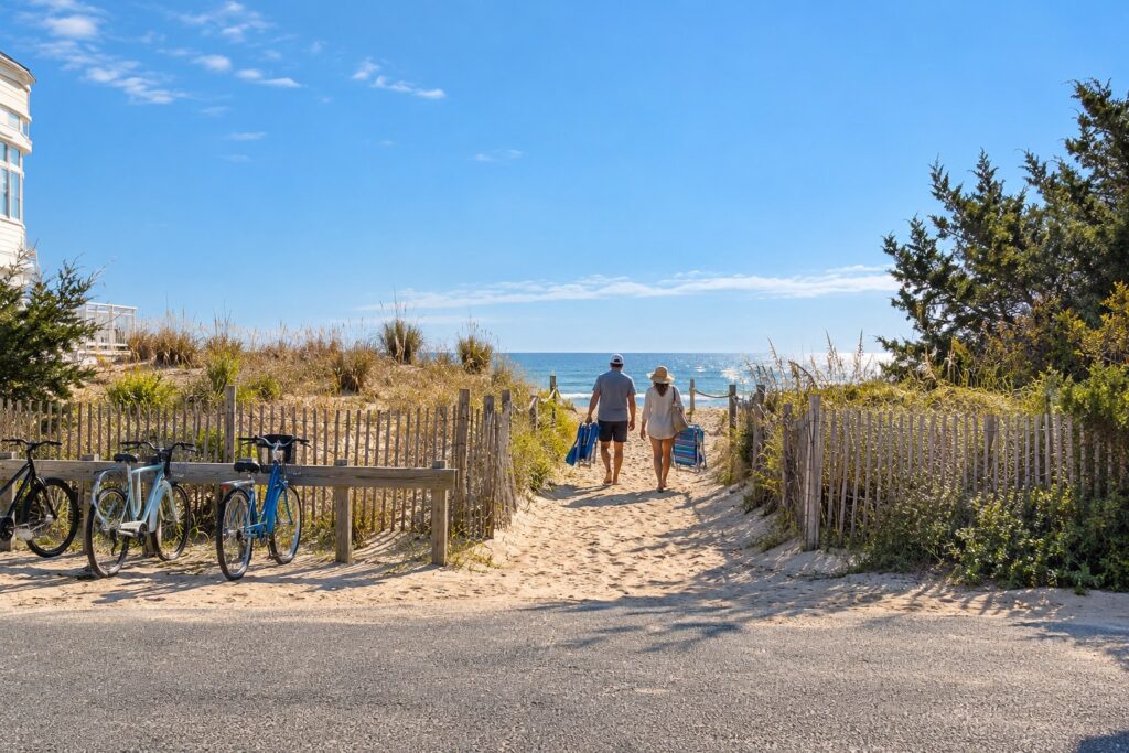 Dune path to the beach on Long Beach Island