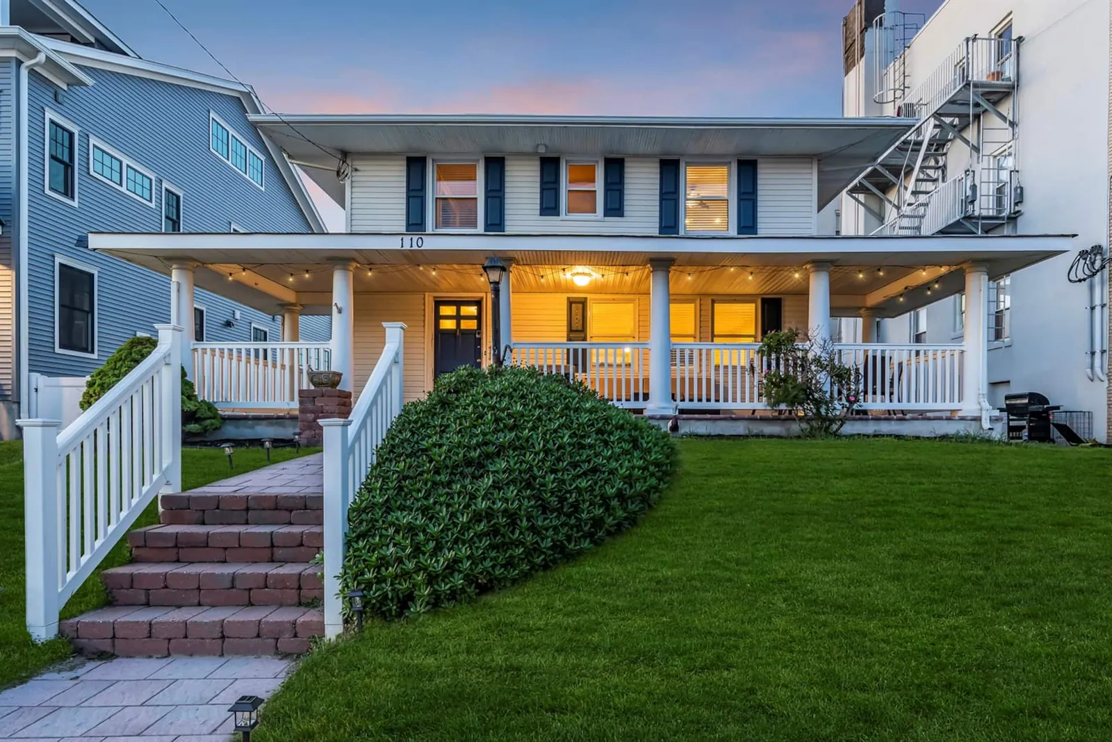 The Bradley Breeze and its wraparound porch in Bradley Beach, NJ